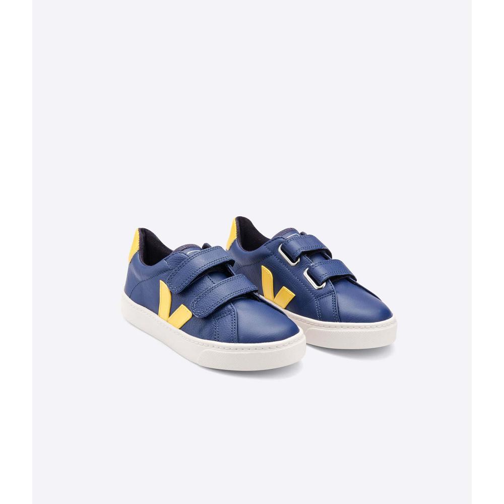 Kids' Veja ESPLAR CHROMEFREE Sneakers Navy | SG 823CTV